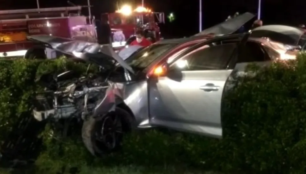Video del trágico choque: iba manejando borracho y mató a dos de sus amigos