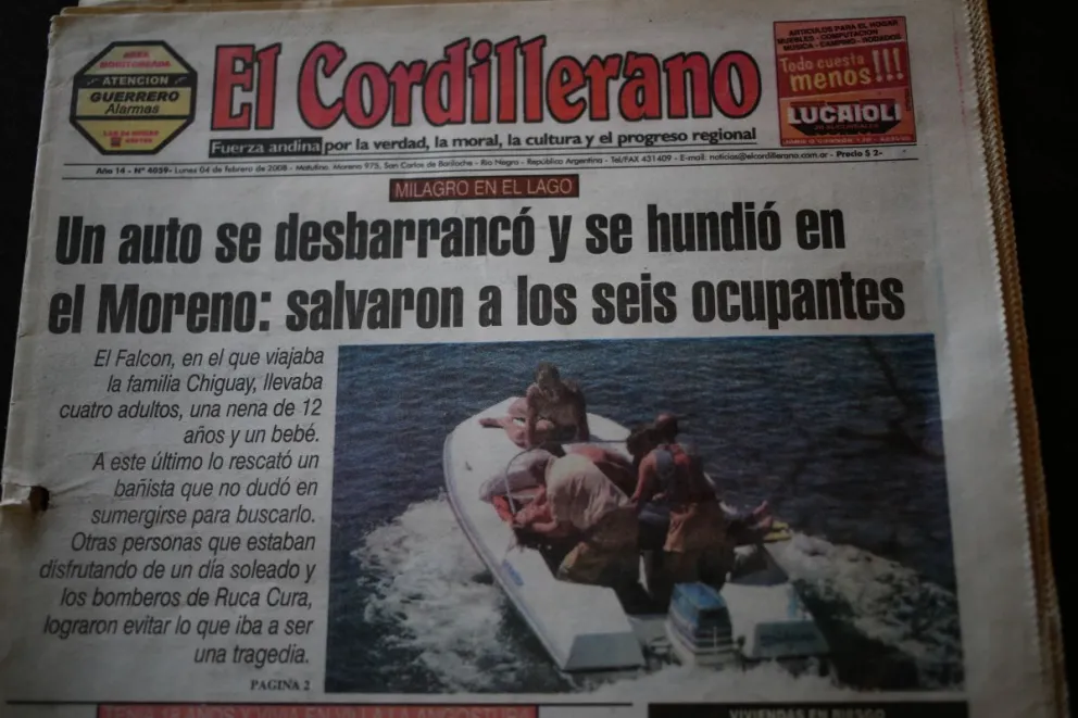 La cobertura del dramático momento del rescate en El Cordillerano