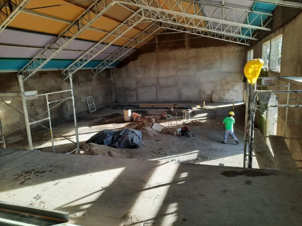La obra del Gimnasio del Barrio Alborada avanza a buen ritmo