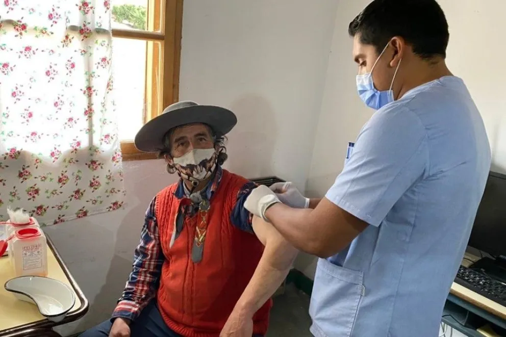 Las vacunas también llegan a los pequeños parajes rionegrinos