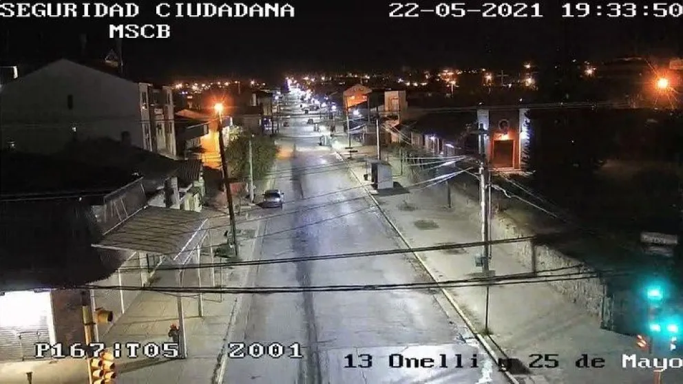 Así se veían las calles de la ciudad ayer a las siete y media de la tarde