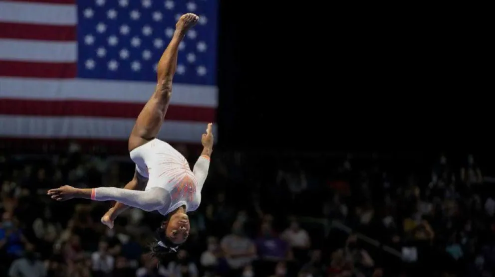 Simone Biles hizo un salto que ninguna mujer había logrado antes