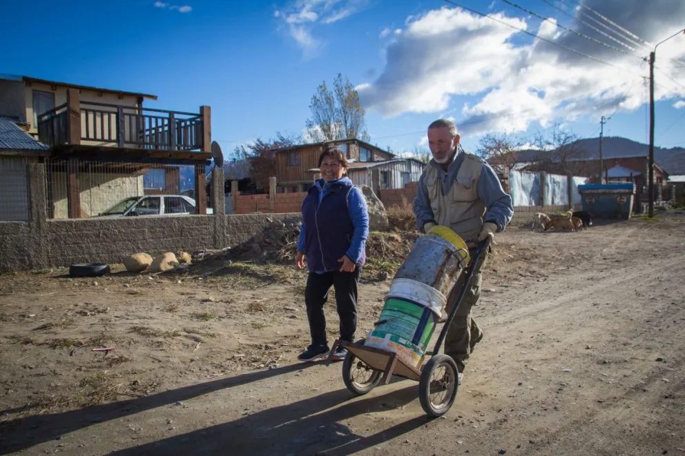 Recorren los barrios con un carrito alimentando perros callejeros