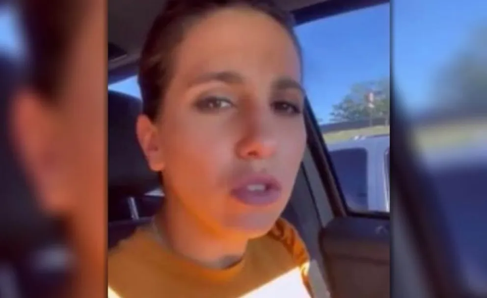 Cinthia Fernández furiosa hizo pis en plena Panamericana por un embotellamiento
