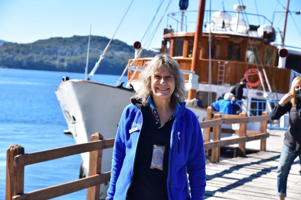 Cristina, guiando en Bariloche desde 1974