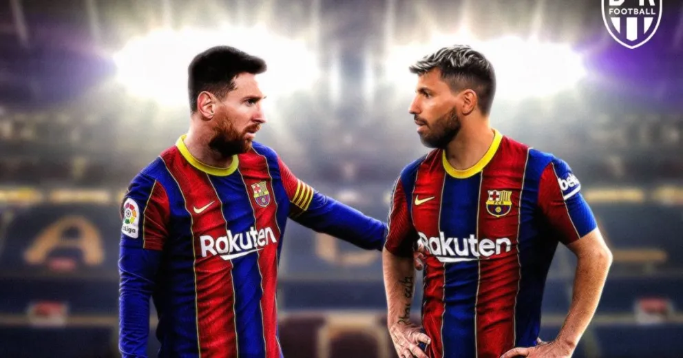 El Kun Agüero ya es jugador del Barcelona y tendrá como compañero a Messi