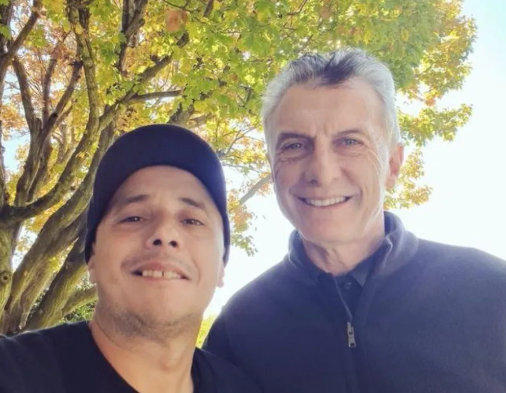 El Dipy cumplió su sueño y se sacó una selfie con Mauricio Macri