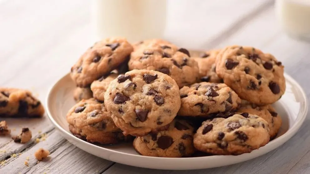 Cookies con chips de chocolate para preparar en casa