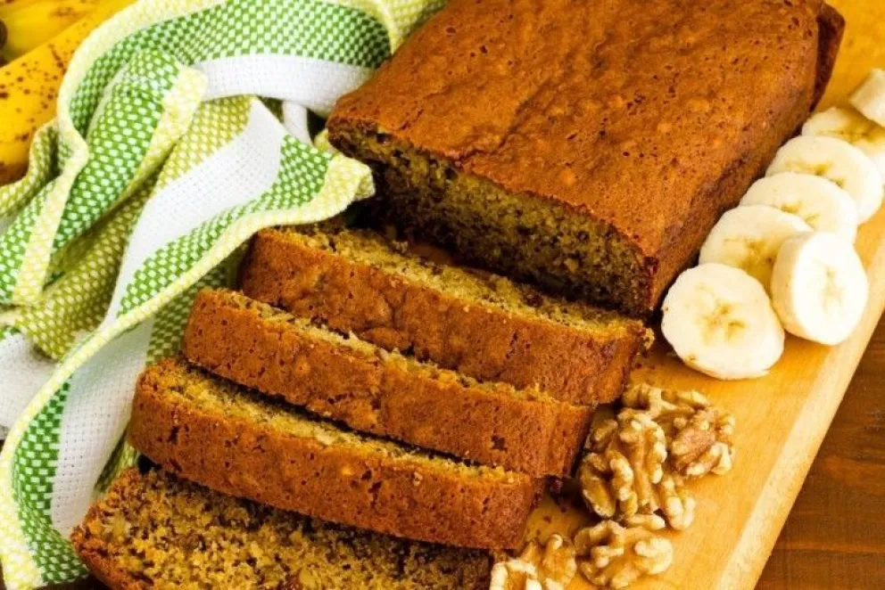 Receta sana: Budín de banana con harina integral ¡sin huevo y sin leche!