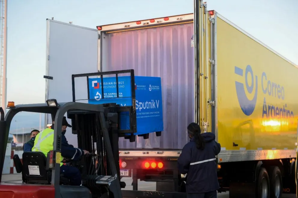 Llegan 7200 nuevas dosis de Sputnik V a Río Negro