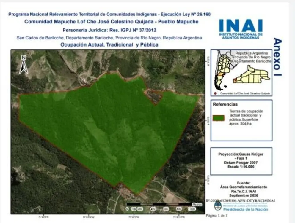 El INAI rechazó planteos de Arelauquen y el municipio por camino de acceso a comunidad Quijada