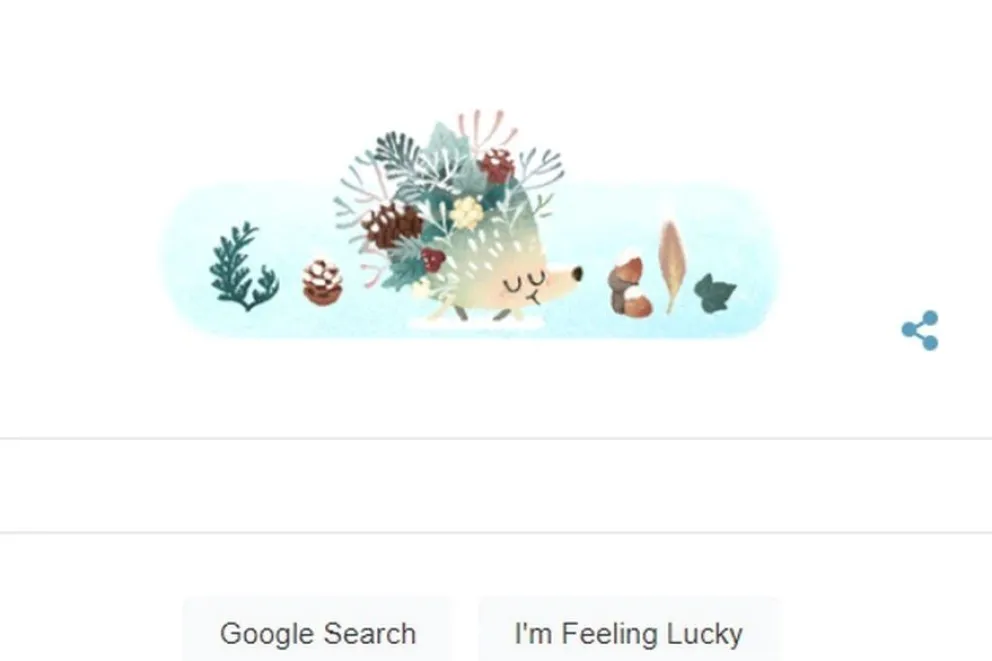 Solsticio de invierno: Google celebró la llegada de la estación más fría del año