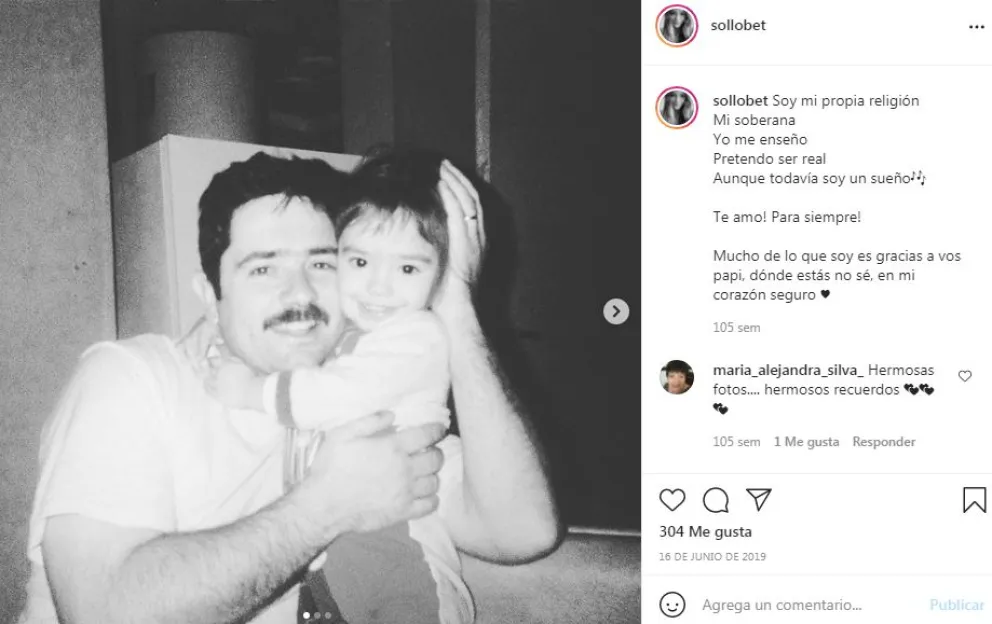 “Dónde estás no sé, pero en mi corazón, seguro”