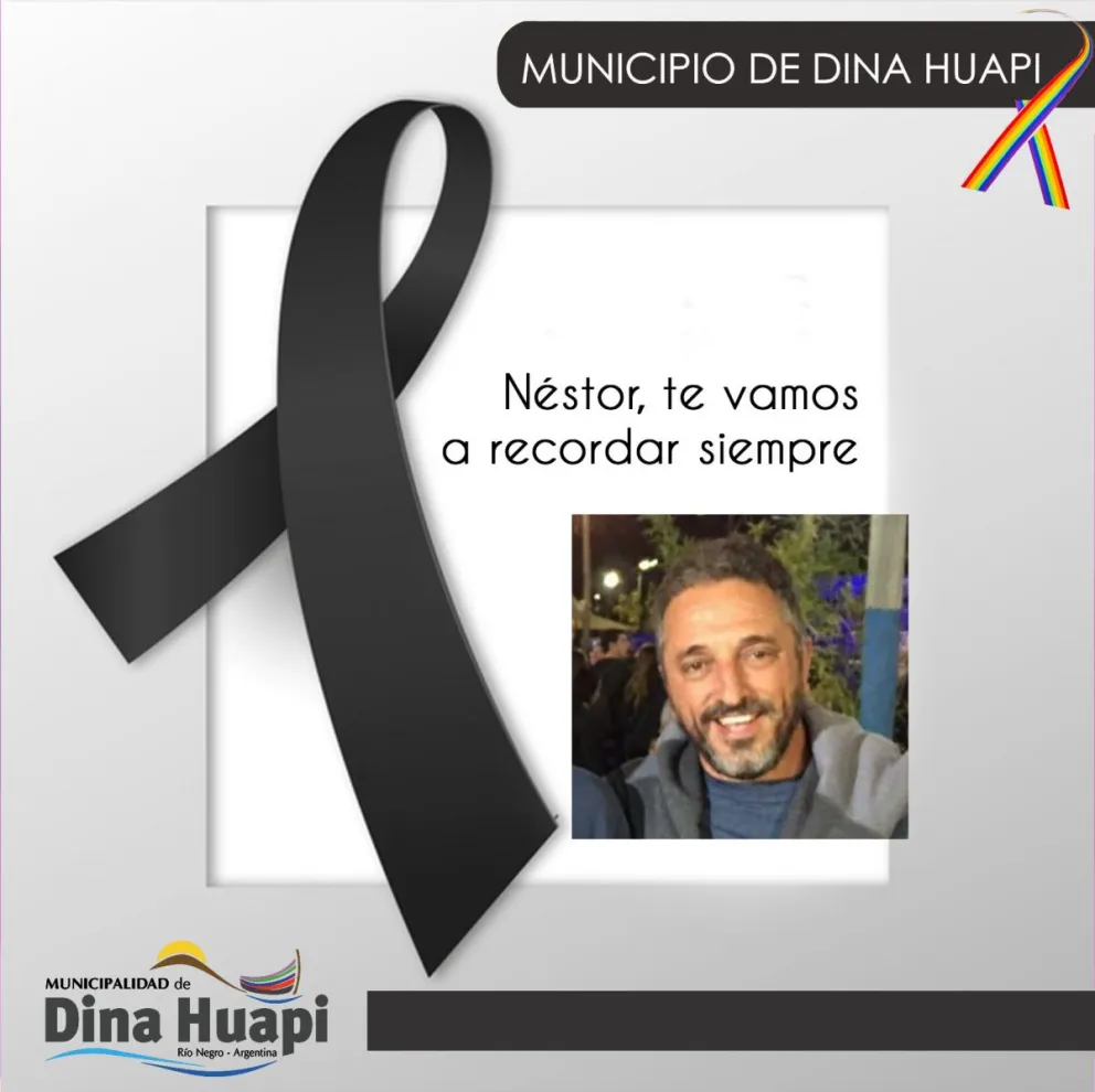 Dina Huapi decreta duelo municipal por la muerte de Gonçalvez Da Rocha