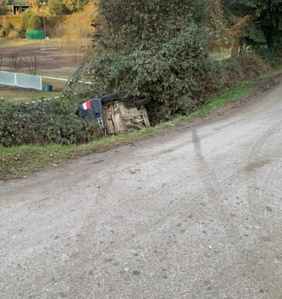 Hubo varios accidentes por la presencia de hielo en calzada