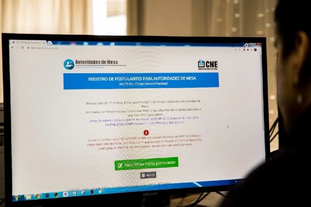 Abren el Registro de Postulantes para Autoridades de Mesa