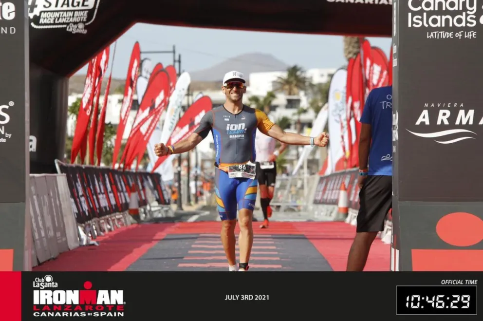 Guillermo García tuvo un gran desempeño en el Ironman de Lanzarote