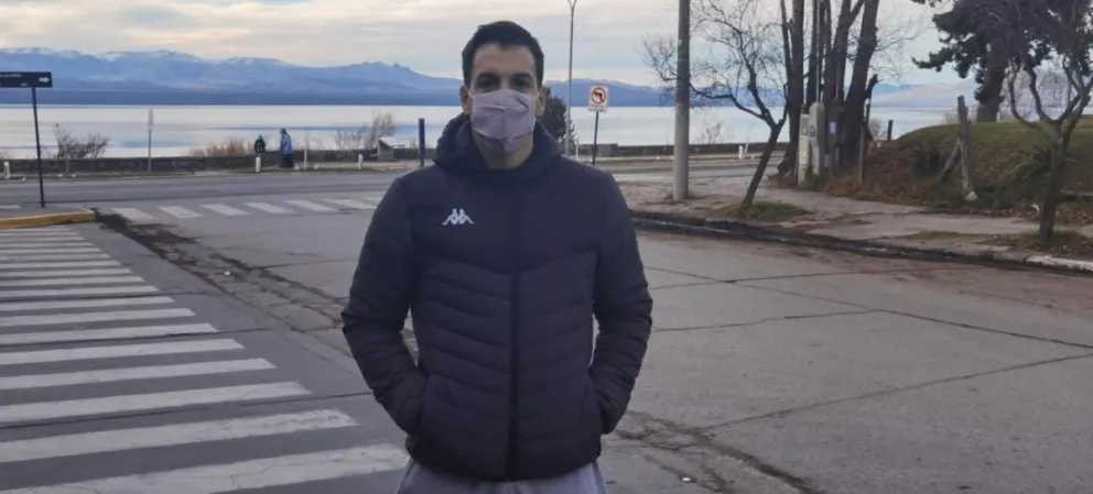 Lucas Grandi arribó a Bariloche donde retoma fuerzas para encarar el año