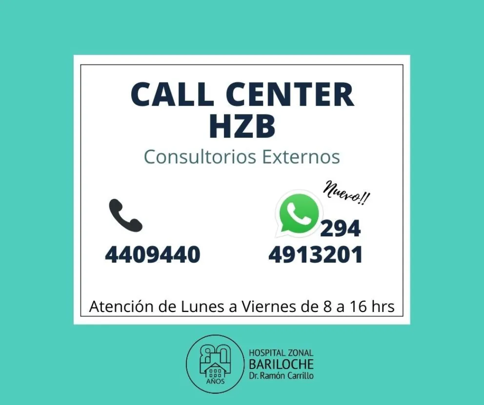 El hospital Zonal suma una línea de WhatsApp para solicitar turnos
