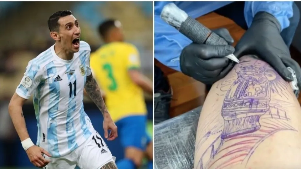 Impresionante: el tatuaje de Ángel Di María tras ganar la Copa América