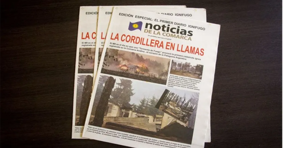 El diario ignífugo sobre los incendios de la Comarca recibió un reconocimiento en el festival Cannes Lions 2021