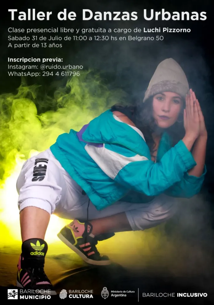 La Subsecretaría de Cultura brindará un taller de Danzas Urbanas libre y gratuito