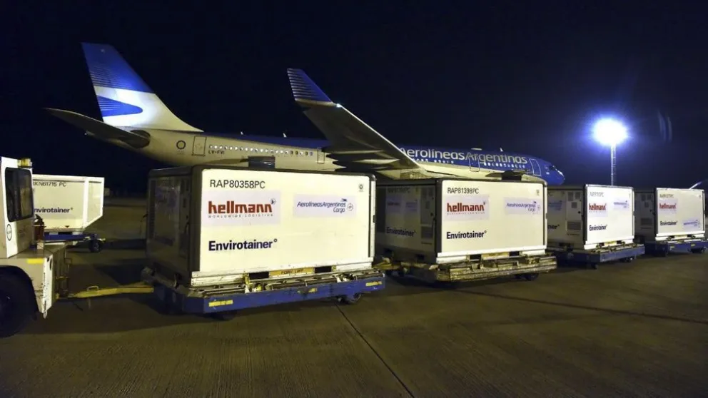 Llegó otro vuelo desde China y Argentina superó las 40 millones de dosis